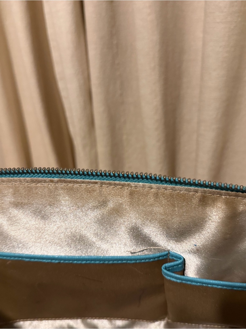 Classic Dome Satchel Handbag in Turquoise - Picture 10 of 10